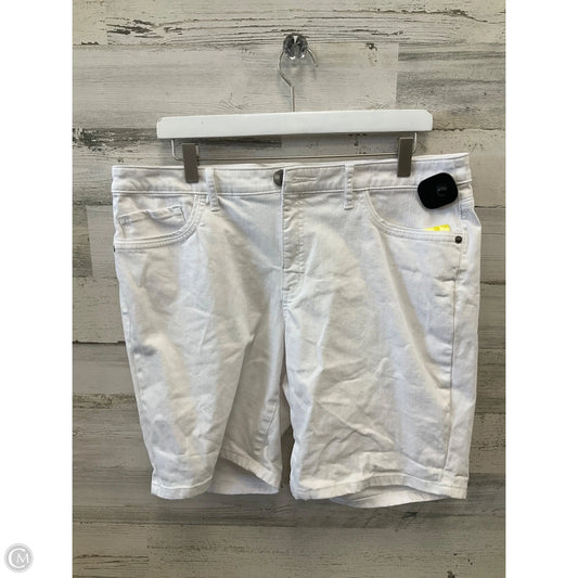 Shorts By Christopher And Banks In White Denim, Size: 14
