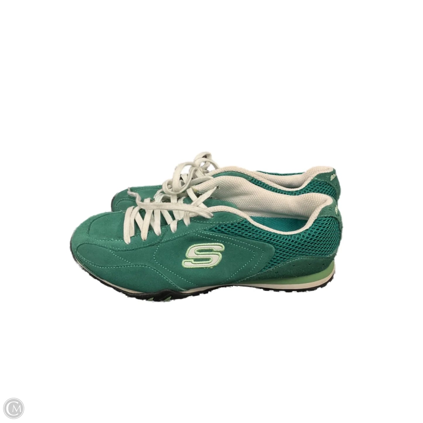 Shoes Sneakers By Skechers In Green, Size: 7
