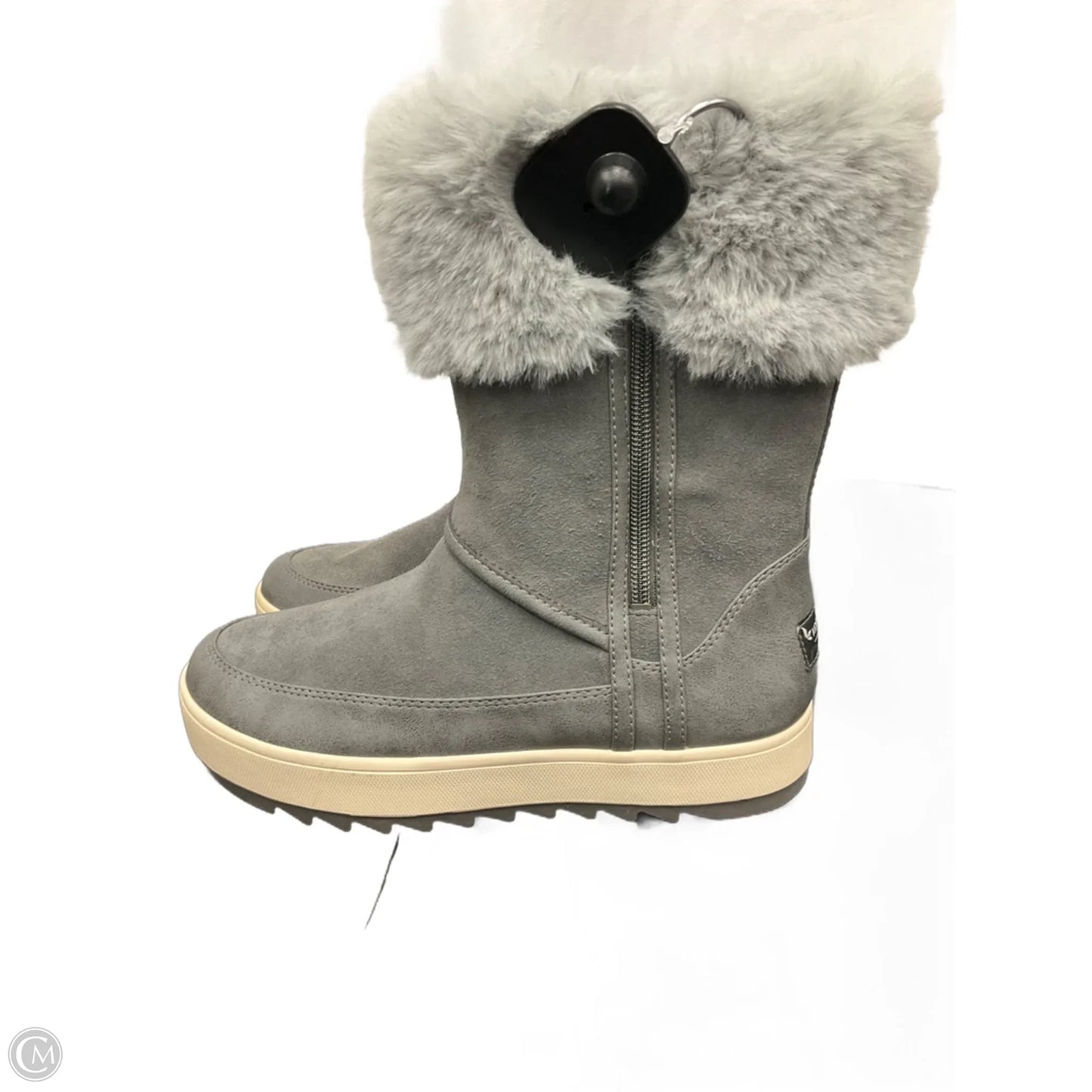 Boots Mid-calf Flats By Koolaburra By Ugg In Grey, Size: 6