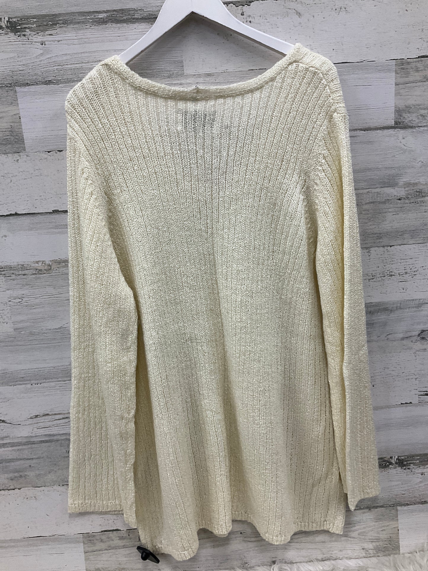 Sweater By Avenue In Cream, Size: 3x