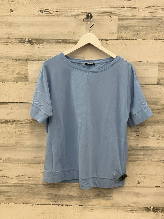 Top Short Sleeve By Cmb In Blue, Size: L