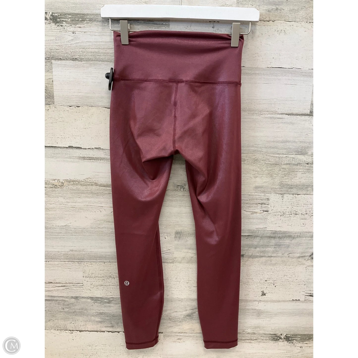 Athletic Leggings By Lululemon In Red, Size: S