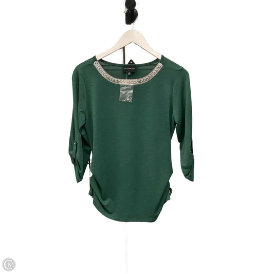 Top 3/4 Sleeve By Workshop In Green, Size: M