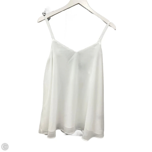 Blouse Sleeveless By Torrid In White, Size: L