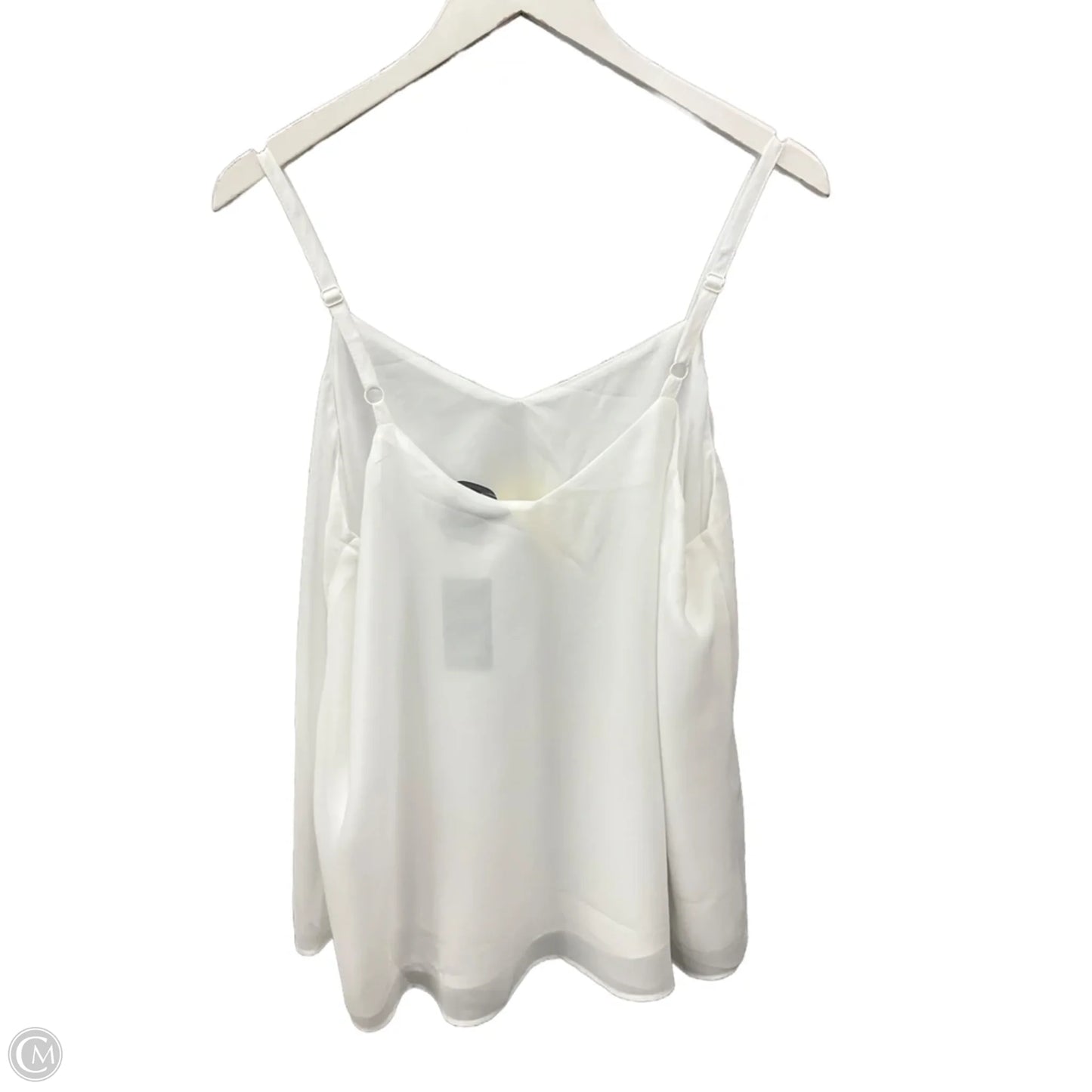 Blouse Sleeveless By Torrid In White, Size: L