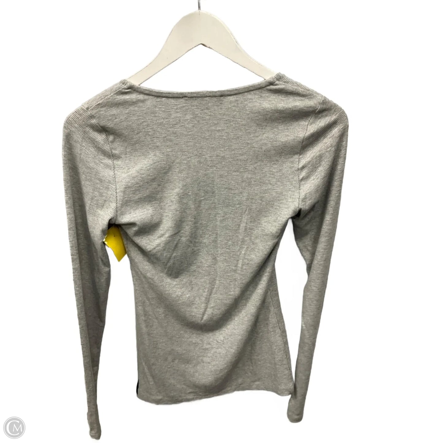 Top Long Sleeve By Inc In Grey, Size: S
