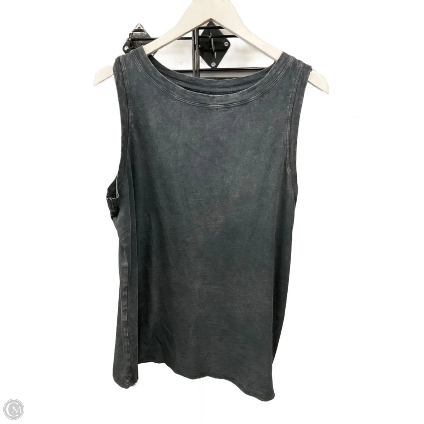 Top Sleeveless By Time And Tru In Grey, Size: L