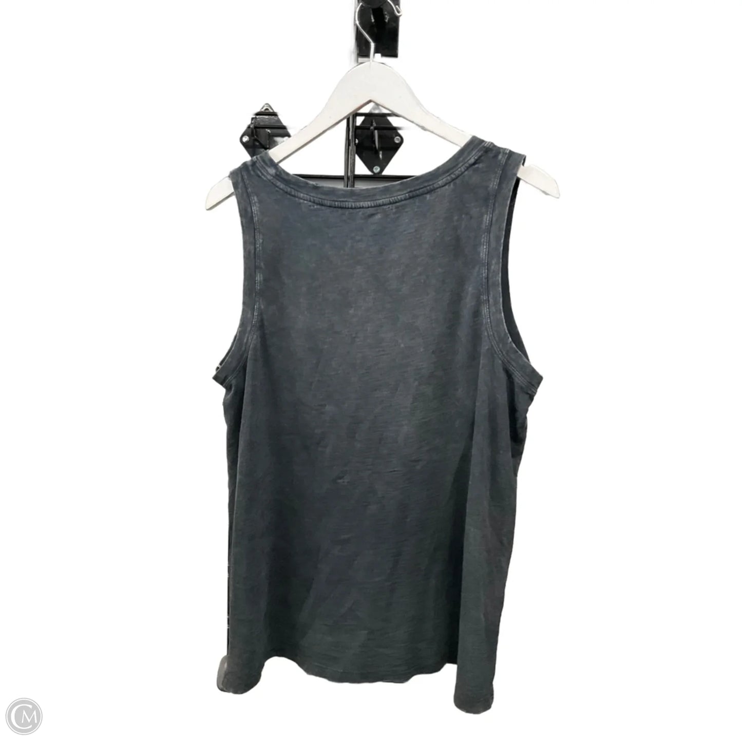 Top Sleeveless By Time And Tru In Grey, Size: L