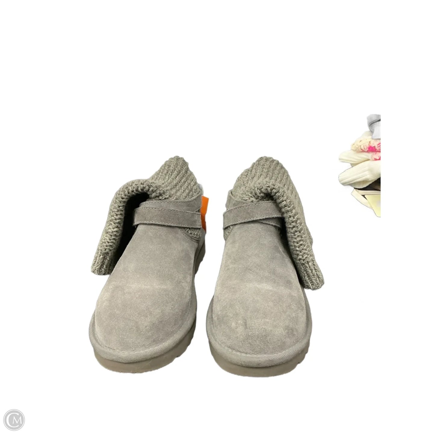 Boots Designer By Ugg In Grey, Size: 6