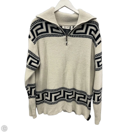 Sweater By Rd Style In Black & White, Size: M