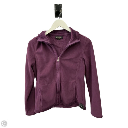 Jacket Fleece By Clothes Mentor In Purple, Size: S