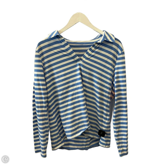 Top Long Sleeve By Talbots In Blue, Size: Xl