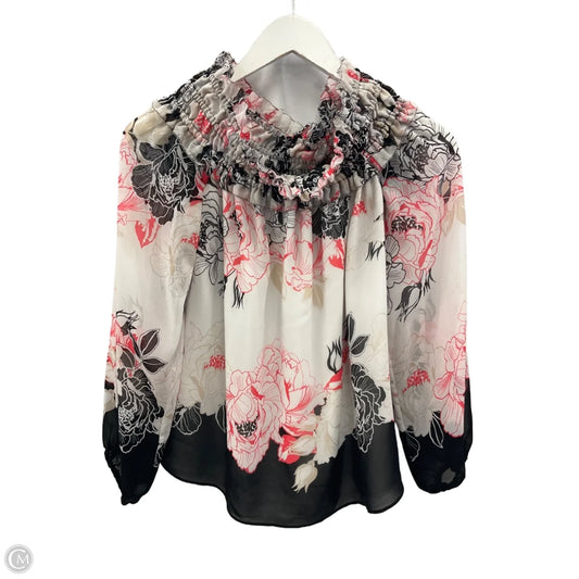 Top Long Sleeve By White House Black Market In Multi-colored, Size: S