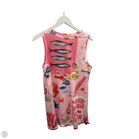 Dress Casual Short By Shein In Pink, Size: L