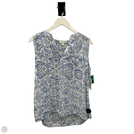 Blouse Sleeveless By Chaus In Blue, Size: M
