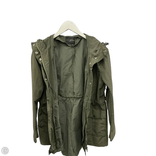 Jacket Windbreaker By J. Crew In Green, Size: M