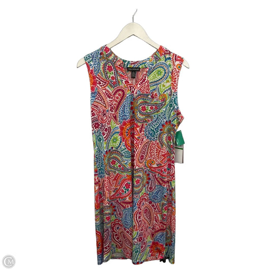 Dress Casual Short By Nina Leonard In Multi-colored, Size: L