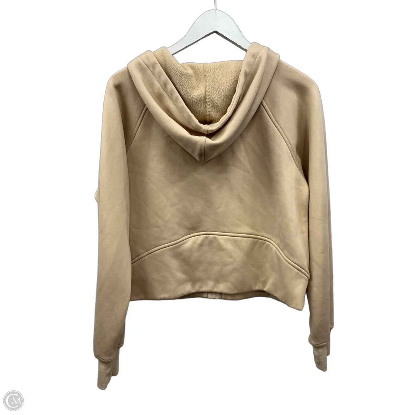 Sweatshirt Hoodie By Clothes Mentor In Beige, Size: M