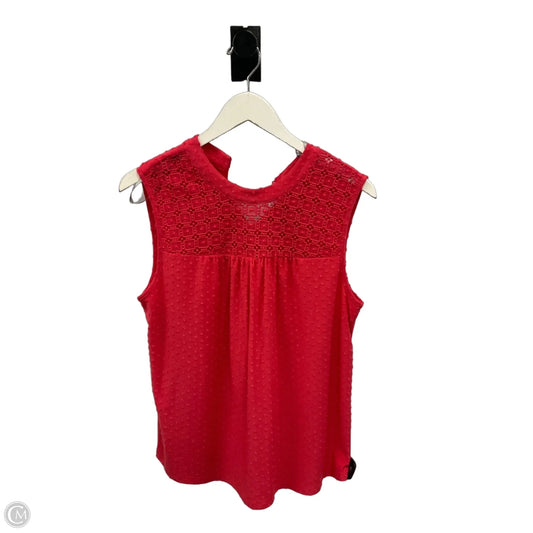Top Sleeveless By Daniel Rainn In Coral, Size: M