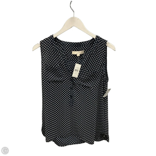 Blouse Sleeveless By Loft In Nautical Print, Size: S
