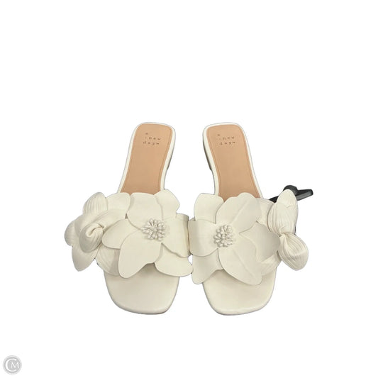 Sandals Flats By A New Day In White, Size: 6