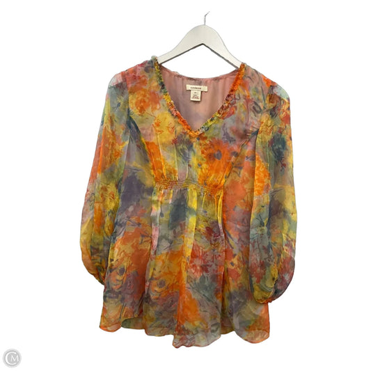 Top Long Sleeve By Sundance In Orange, Size: Xs