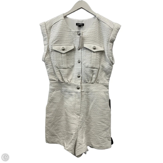 Romper By Express In White, Size: S