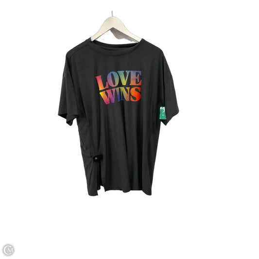 Top Short Sleeve By Old Navy In Grey, Size: L