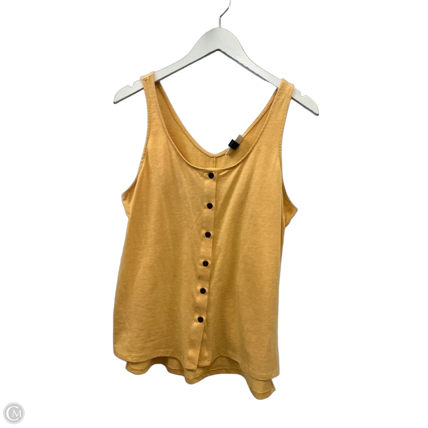 Top Sleeveless By Universal Thread In Yellow, Size: L
