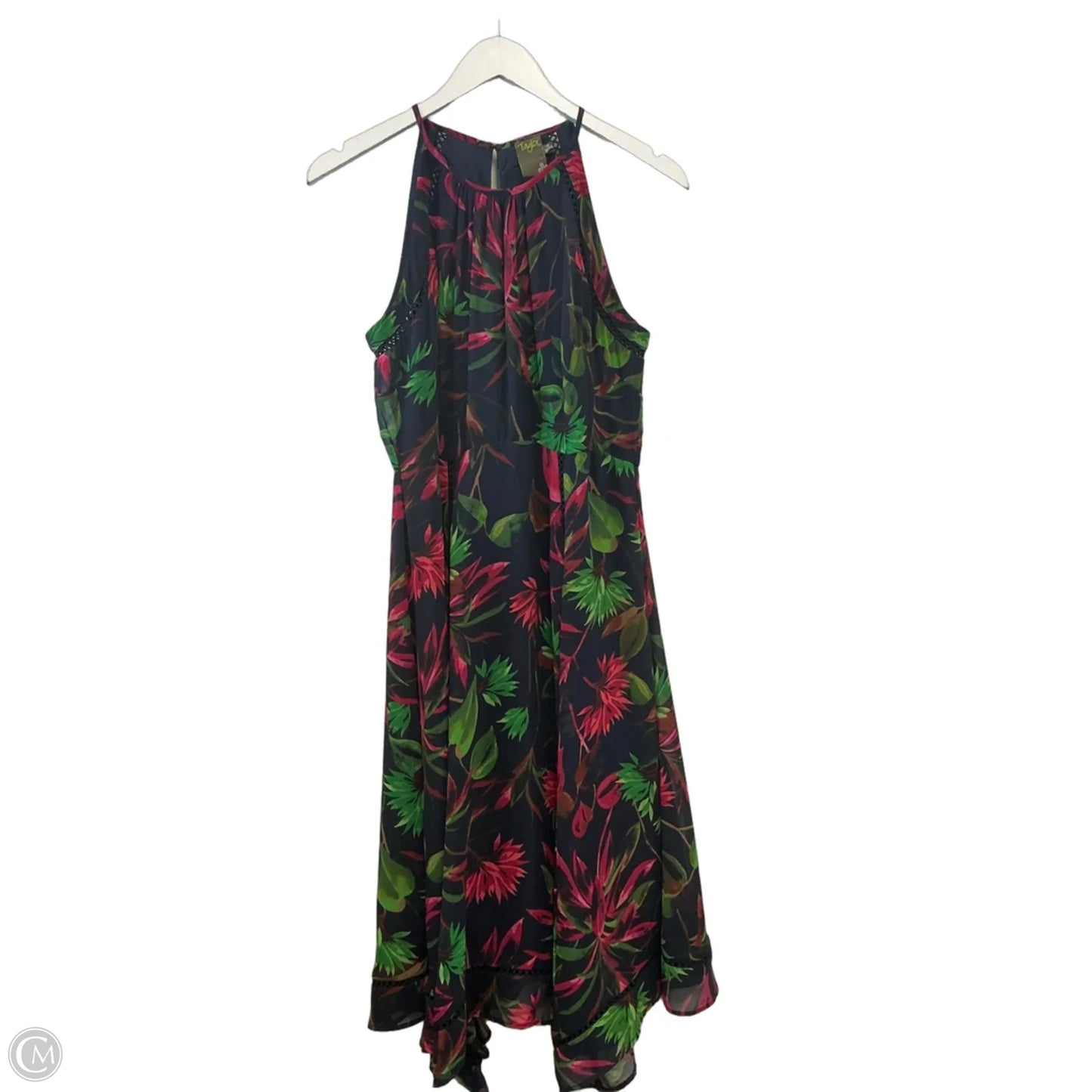 Dress Party Midi By Taylor In Navy, Size: M