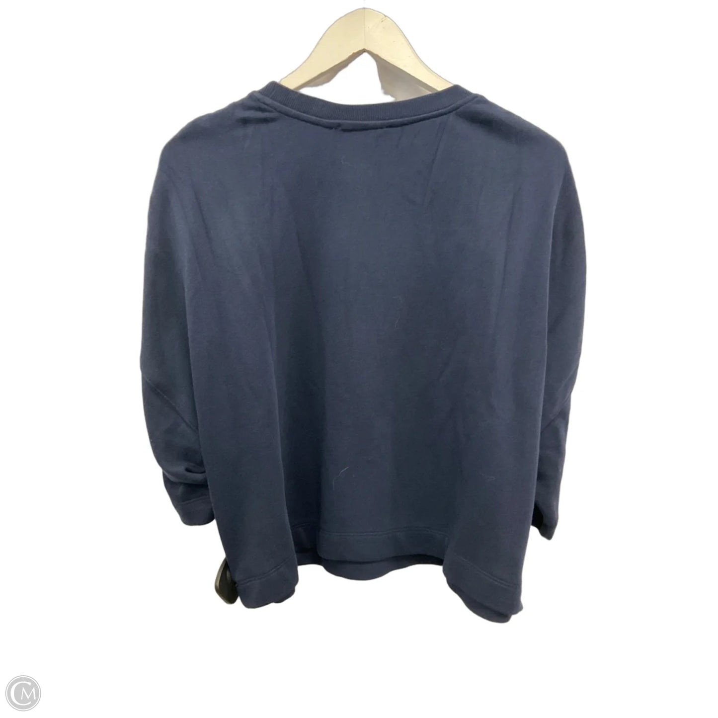 Top Short Sleeve By Loft In Navy, Size: S