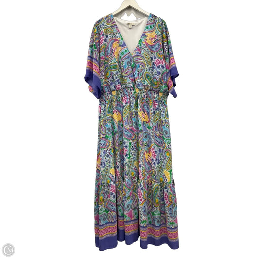 Dress Casual Maxi By Cato In Multi-colored, Size: 3x