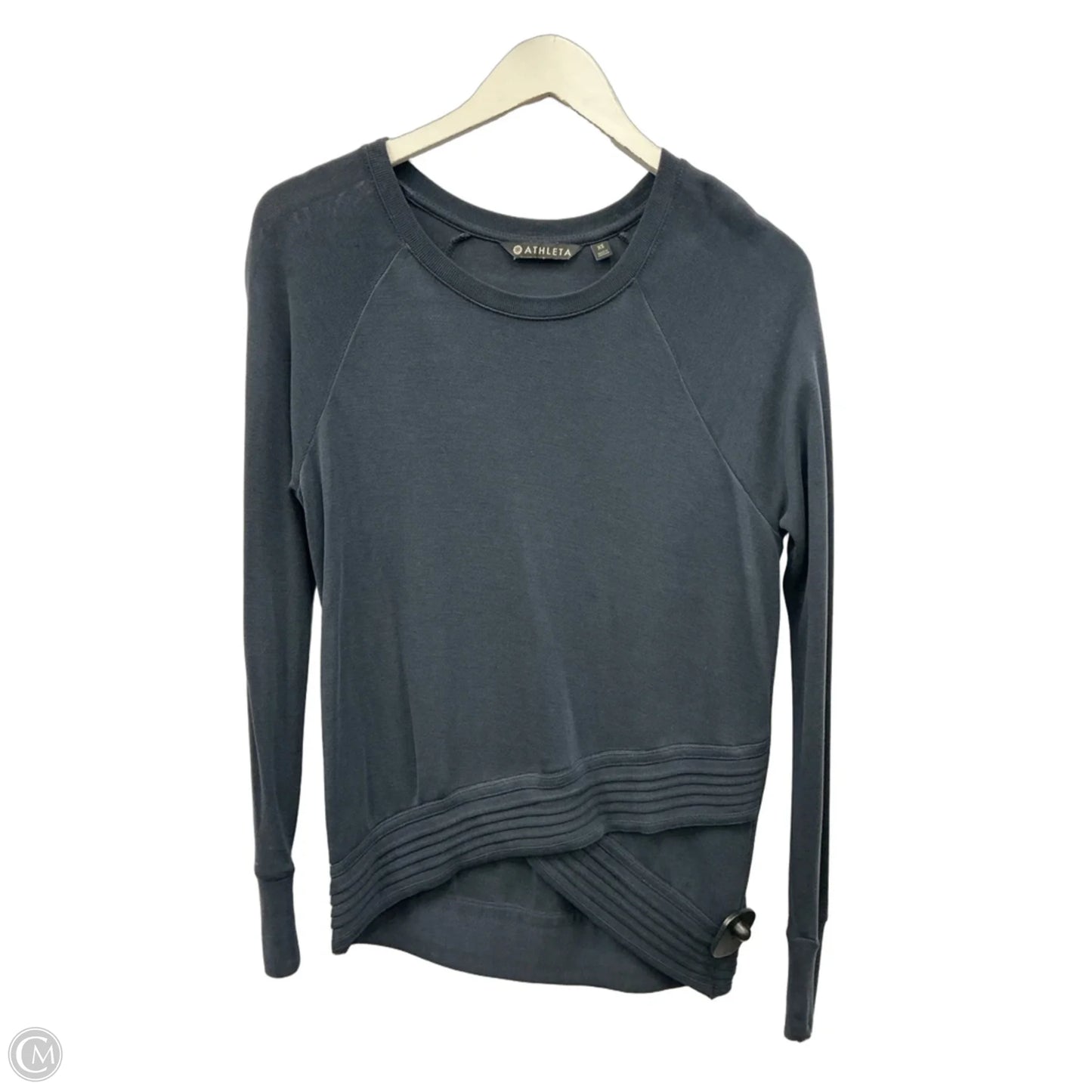 Athletic Top Long Sleeve Crewneck By Athleta In Navy, Size: Xs