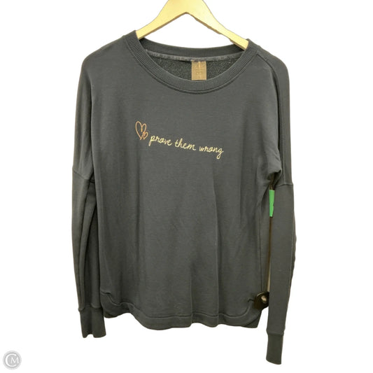Athletic Sweatshirt Crewneck By Calia In Navy, Size: S