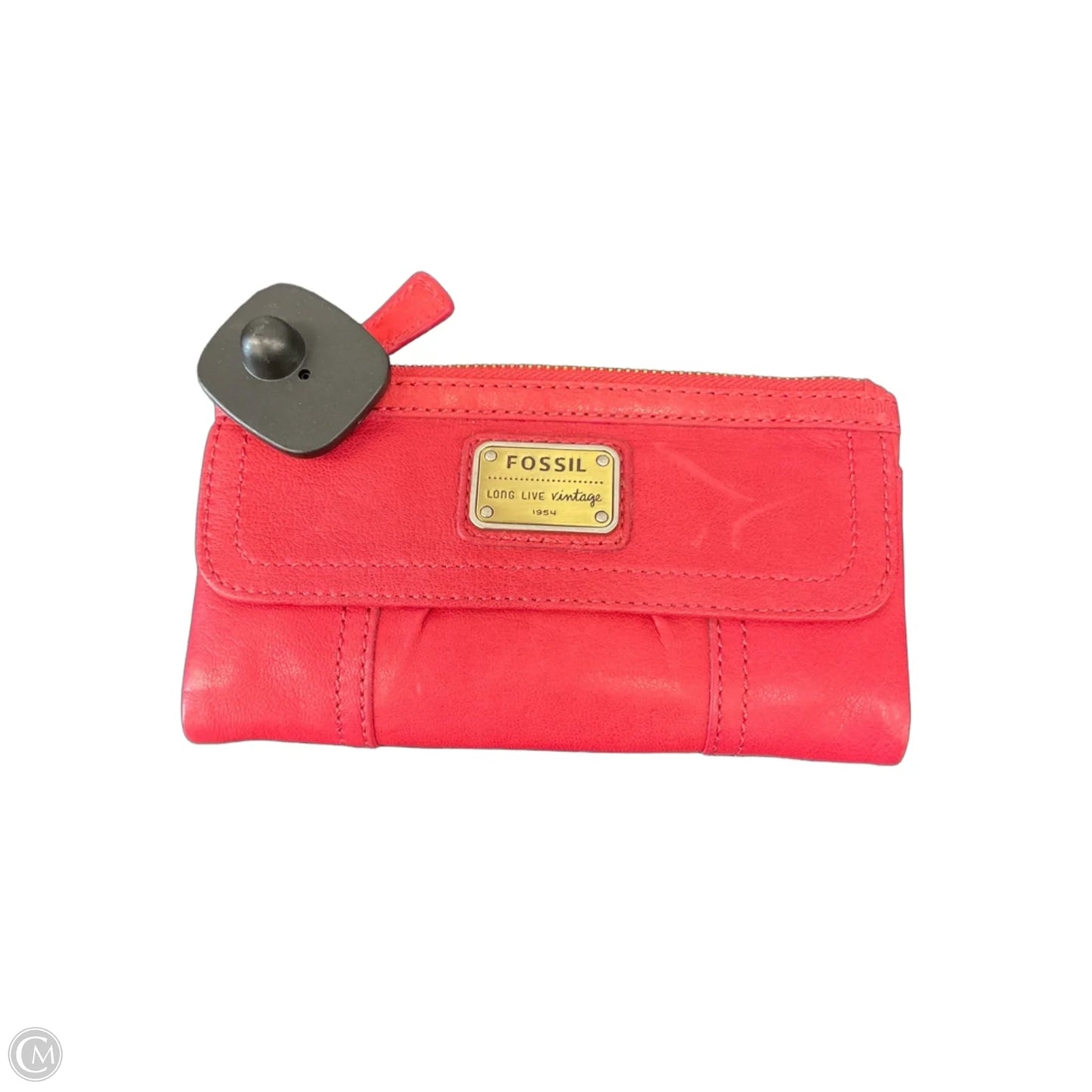 Wallet Leather By Fossil, Size: Medium