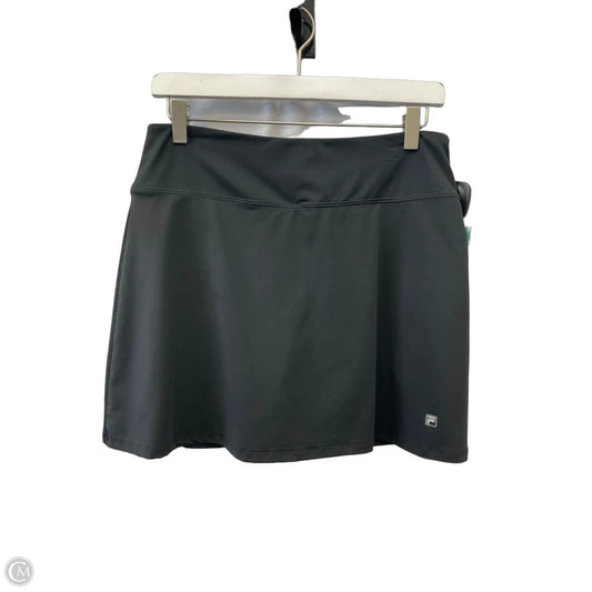 Athletic Skort By Fila In Black, Size: M