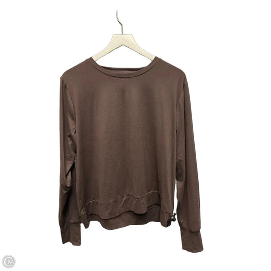 Athletic Top Long Sleeve Crewneck By Lukka In Purple, Size: Xl