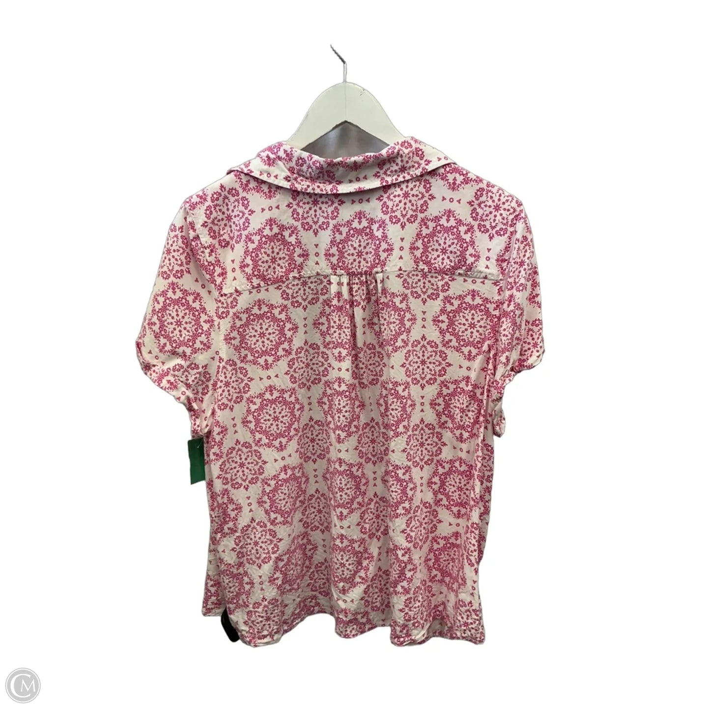 Top Short Sleeve By Croft And Barrow In Pink, Size: Xxl