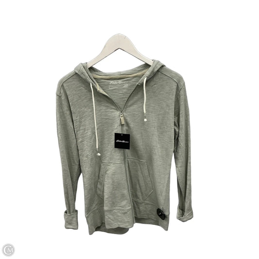 Athletic Sweatshirt Hoodie By Eddie Bauer In Green, Size: S