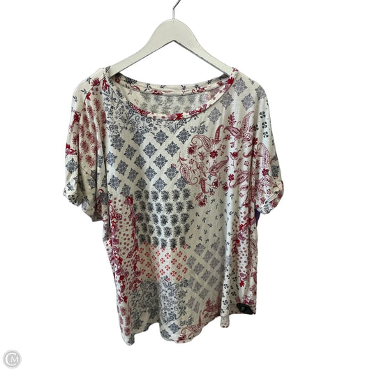 Top Short Sleeve By Maurices In Multi-colored, Size: 2x