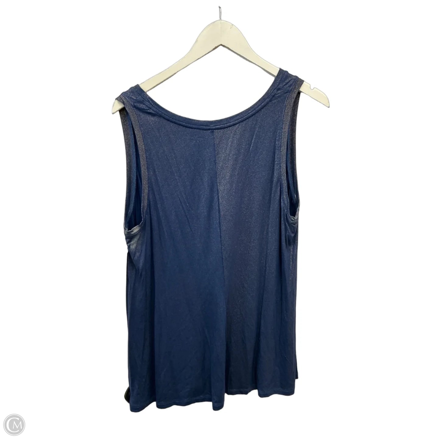 Top Sleeveless By Lane Bryant In Blue, Size: 1x