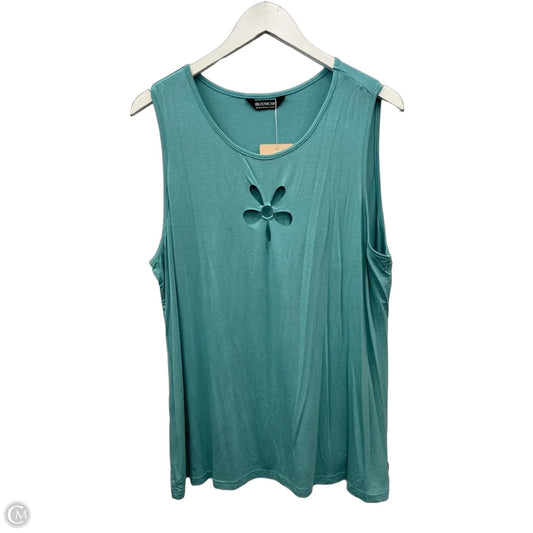 Top Sleeveless By Bloomchic In Blue, Size: 1x