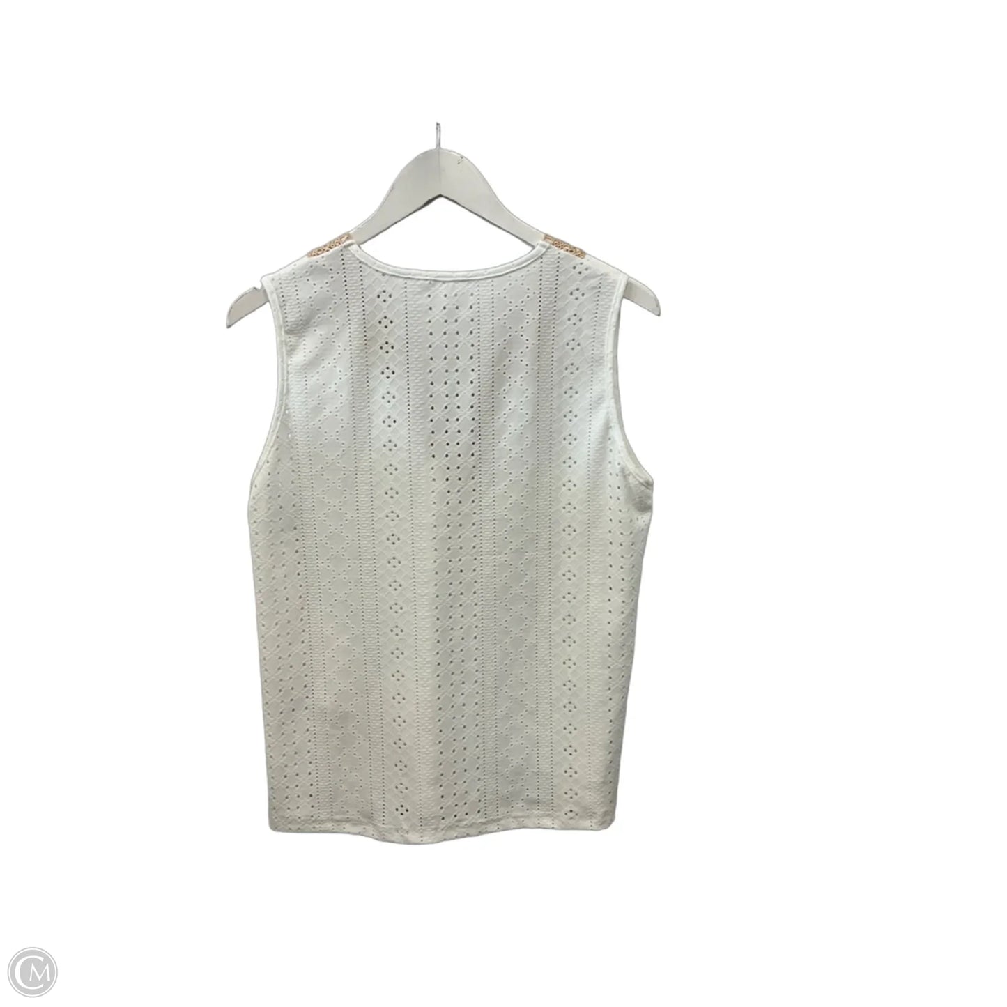 Top Sleeveless By Shein In White, Size: M