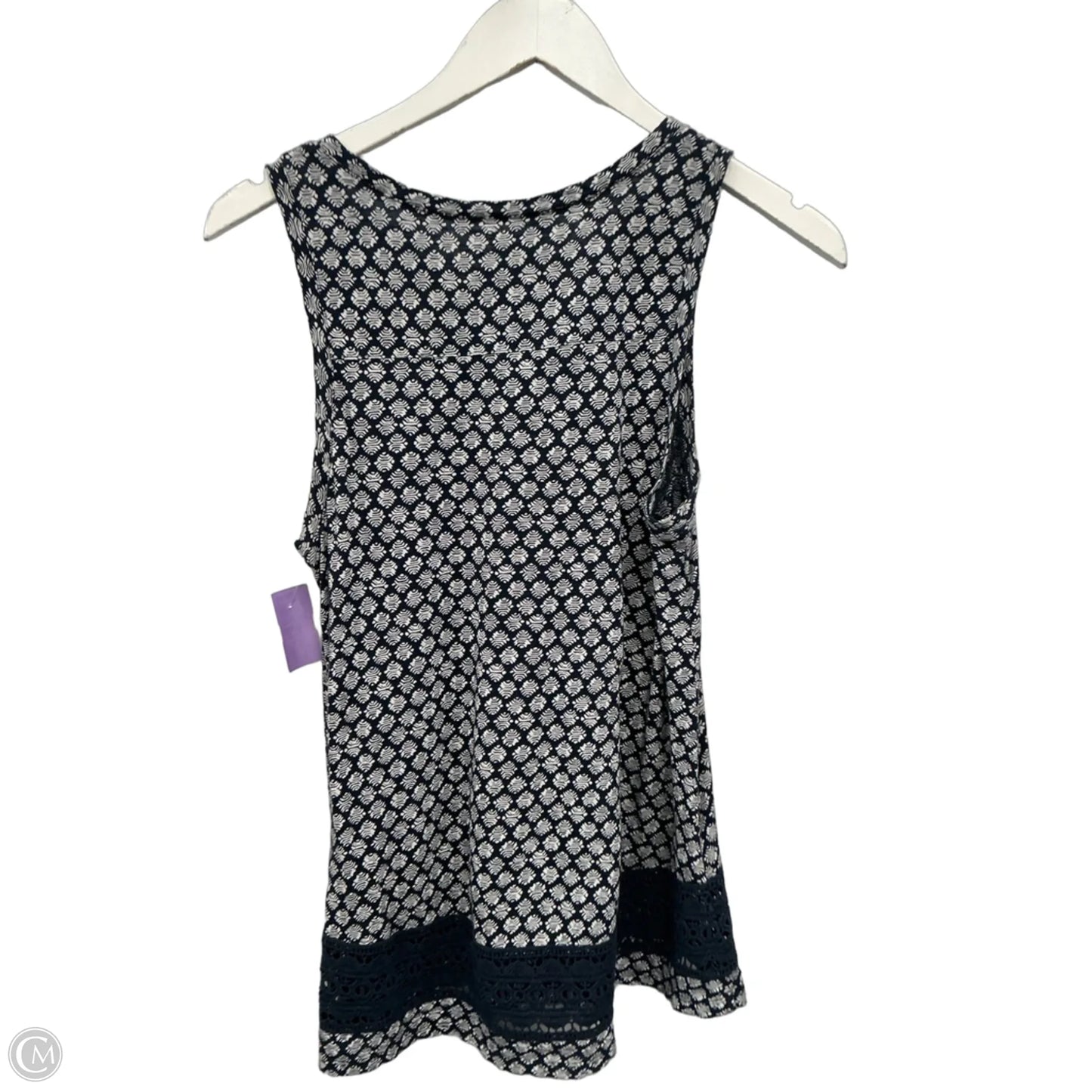 Top Sleeveless By Loft In Navy, Size: Xs