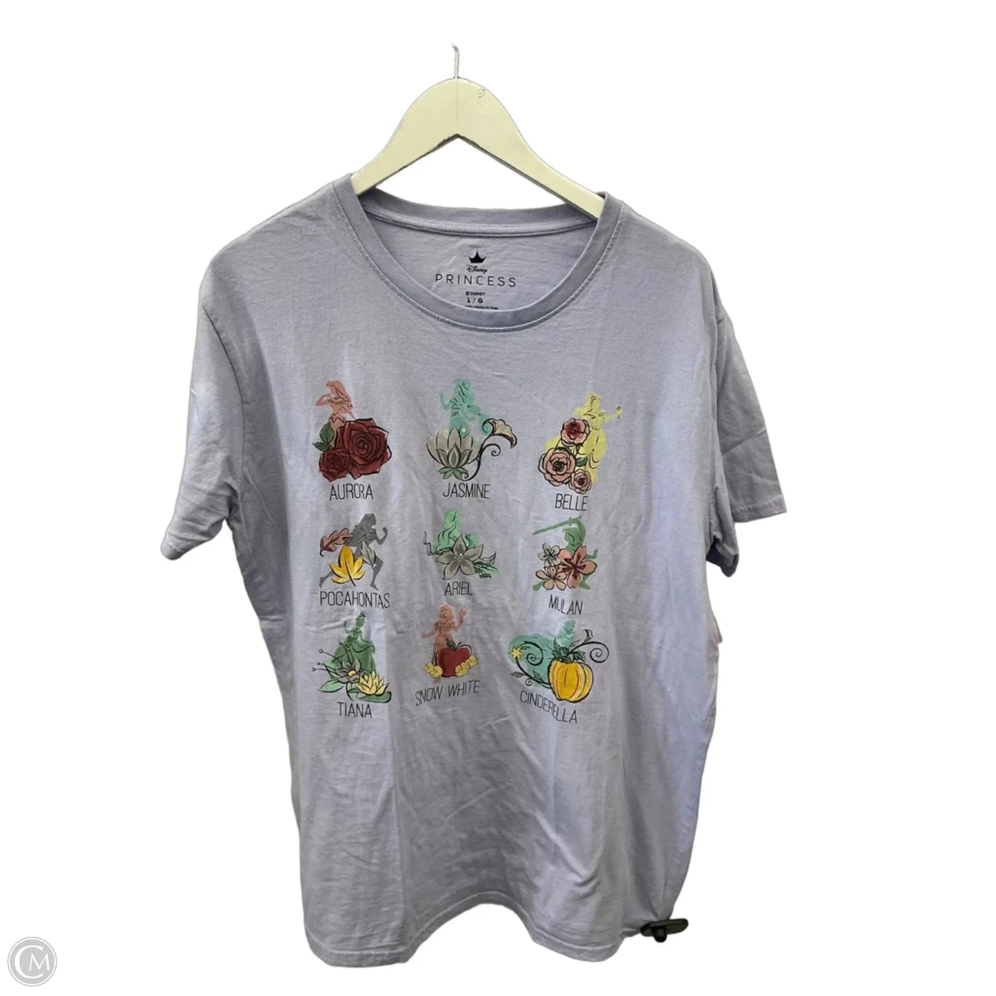Top Short Sleeve By Disney Store In Purple, Size: L