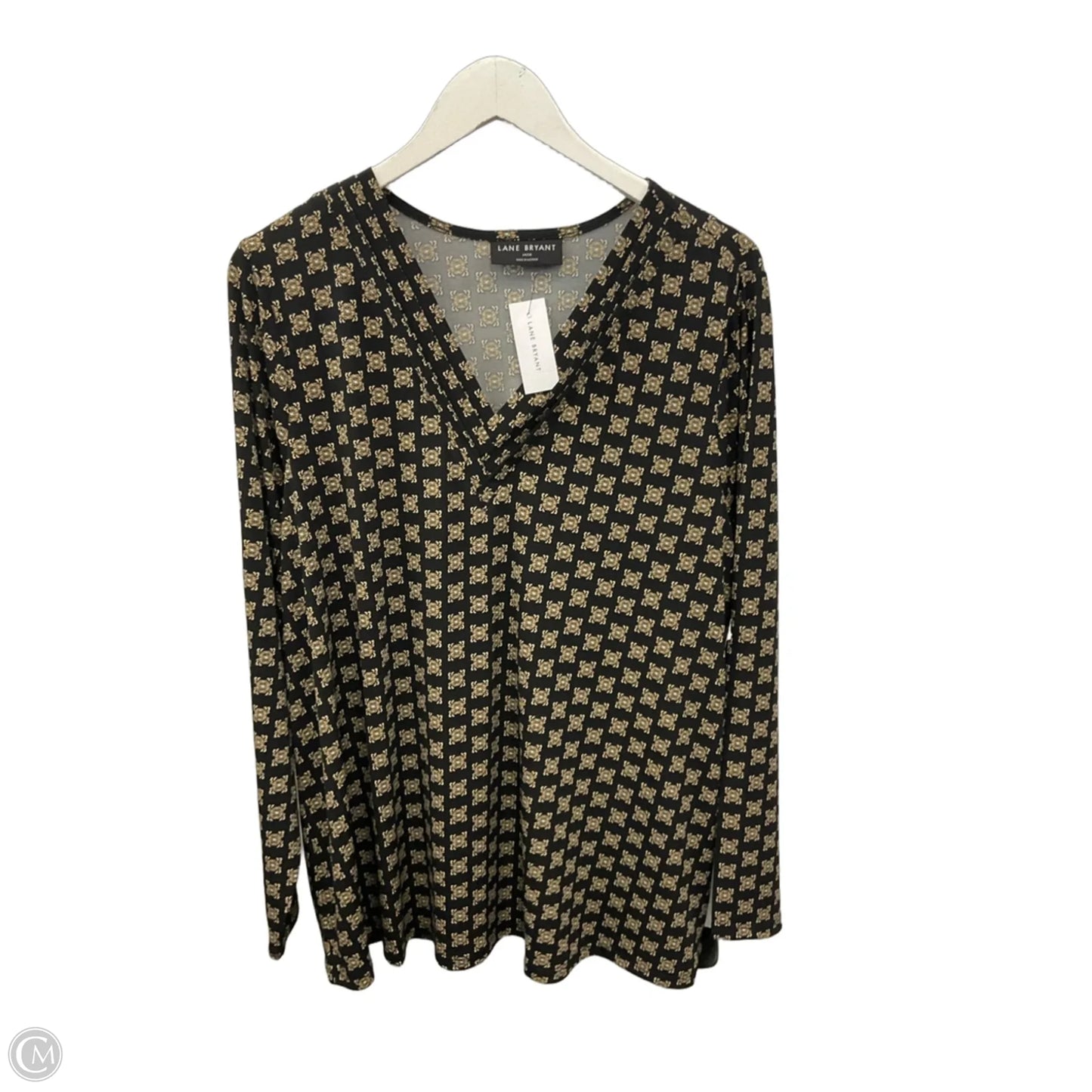 Top Long Sleeve By Lane Bryant In Black, Size: Xl
