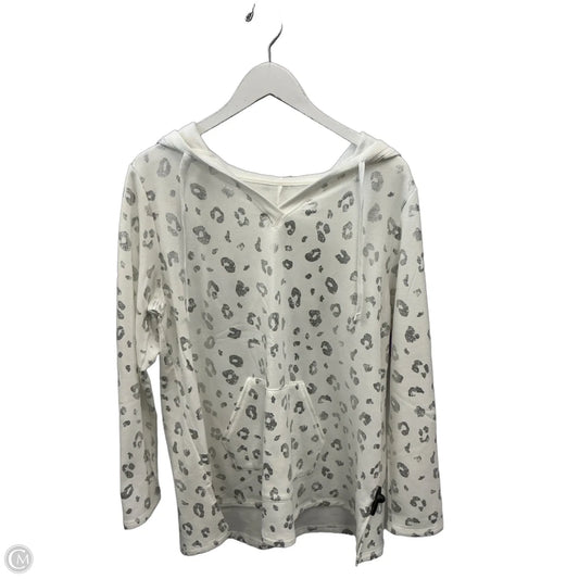 Sweatshirt Hoodie By Livi Active In White, Size: Xl