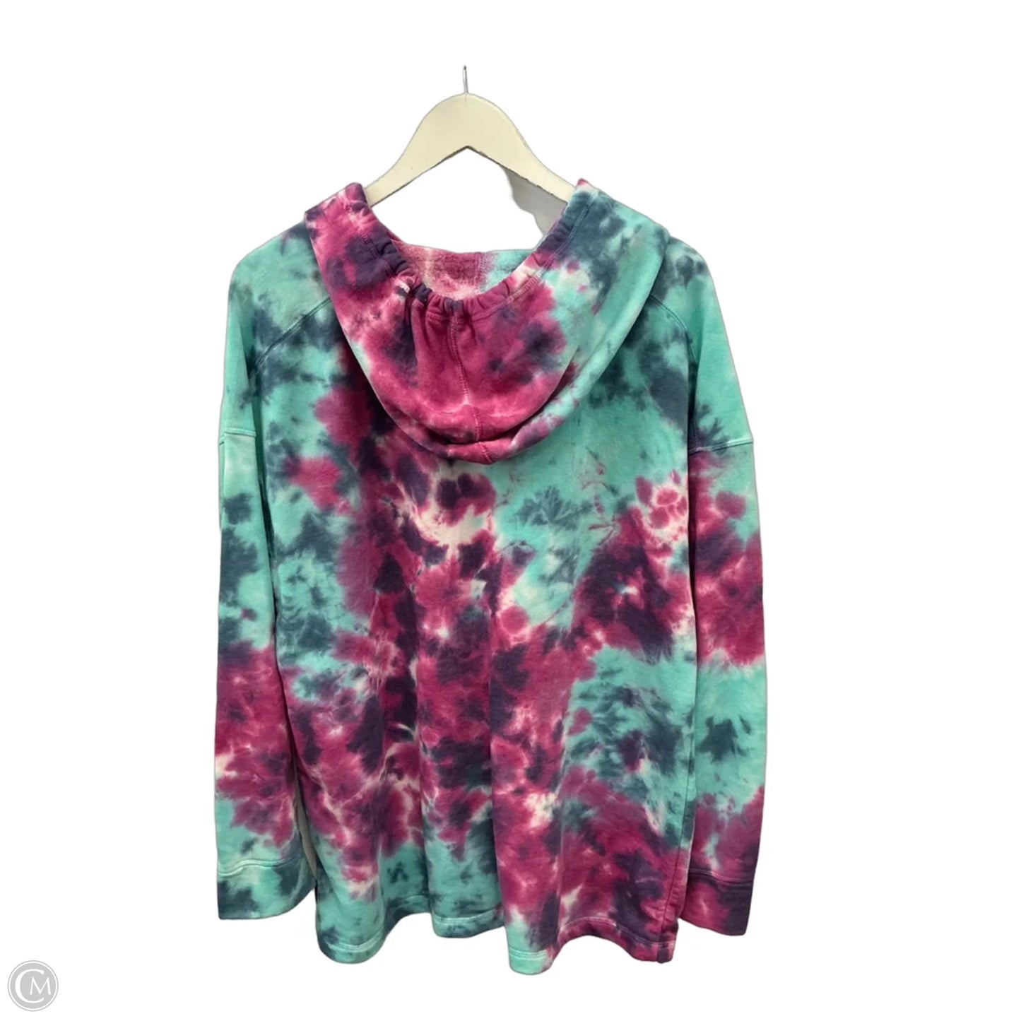 Sweatshirt Hoodie By Livi Active In Tie Dye Print, Size: Xxl