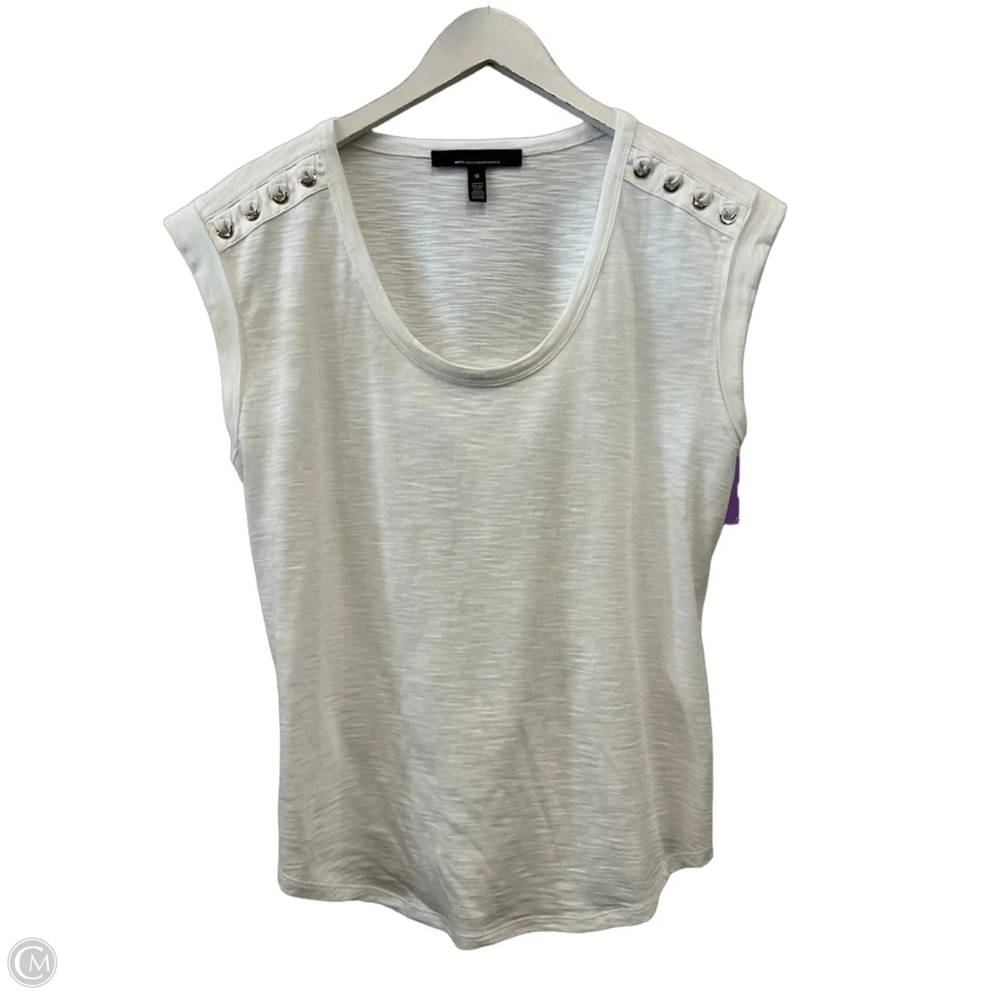Top Short Sleeve By White House Black Market In White, Size: M