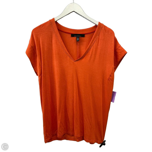 Top Short Sleeve By White House Black Market In Orange, Size: M